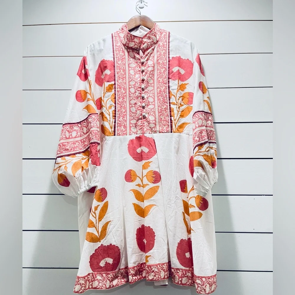 Sue Sartor Anthropologie Mini Dress NWT 1X - Picture 2 of 6